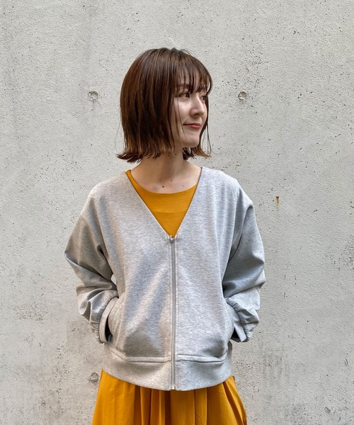 「AIMER」 カーディガン MEDIUM ネイビー レディース_画像2