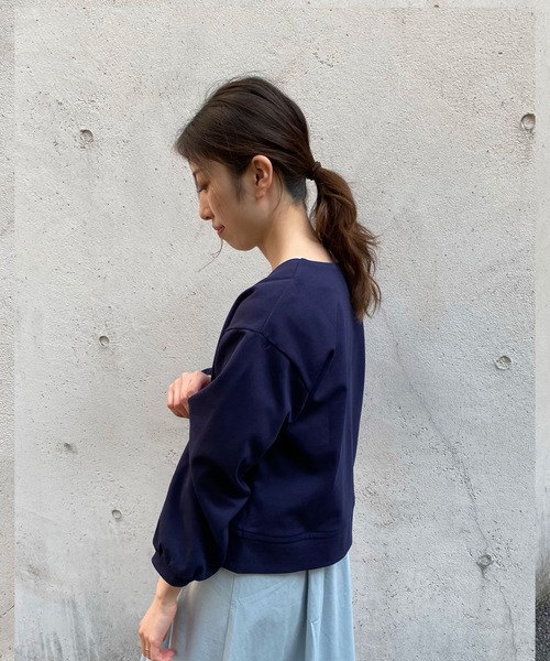 「AIMER」 カーディガン MEDIUM ネイビー レディース_画像6