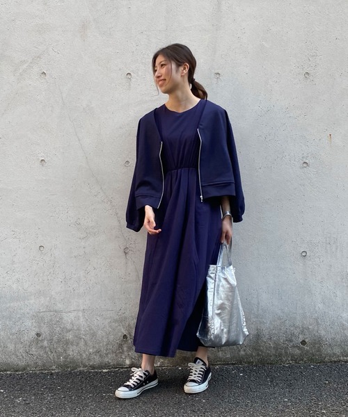 「AIMER」 カーディガン MEDIUM ネイビー レディース_画像7