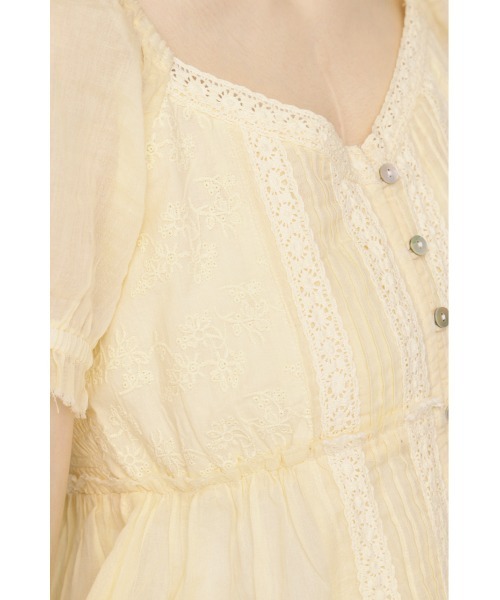 ブラウス シャツ BABY DOLL COTTON BL ベビードールコットンブラウス 春服 夏服 シアー レディースの画像