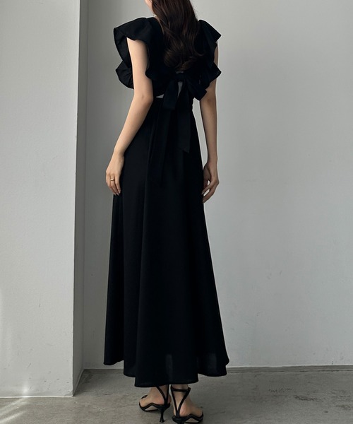 「Louere」 ノースリーブワンピース X-LARGE グレイッシュベージュ レディース_画像2