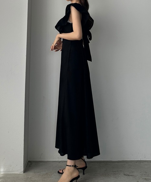 「Louere」 ノースリーブワンピース X-LARGE グレイッシュベージュ レディース_画像5