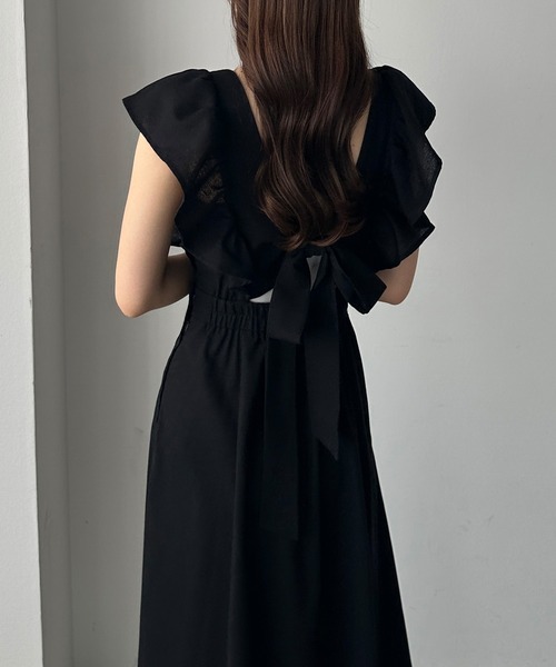 「Louere」 ノースリーブワンピース X-LARGE グレイッシュベージュ レディース_画像6