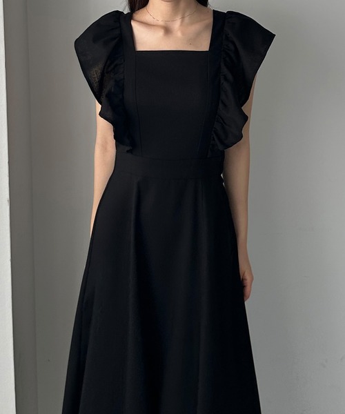 「Louere」 ノースリーブワンピース X-LARGE グレイッシュベージュ レディース_画像7