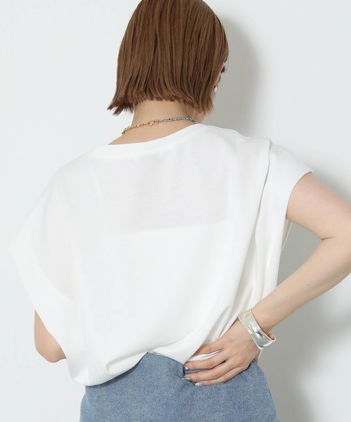 「Gready Brilliant」 「re fiina」半袖Tシャツ FREE レッド レディース_画像5