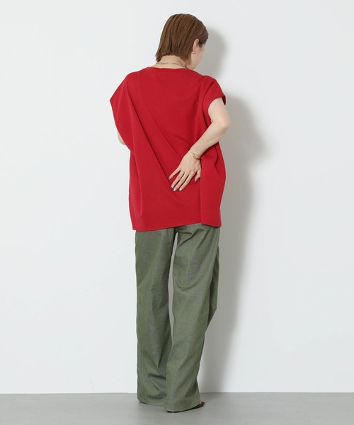 「Gready Brilliant」 「re fiina」半袖Tシャツ FREE レッド レディース_画像9