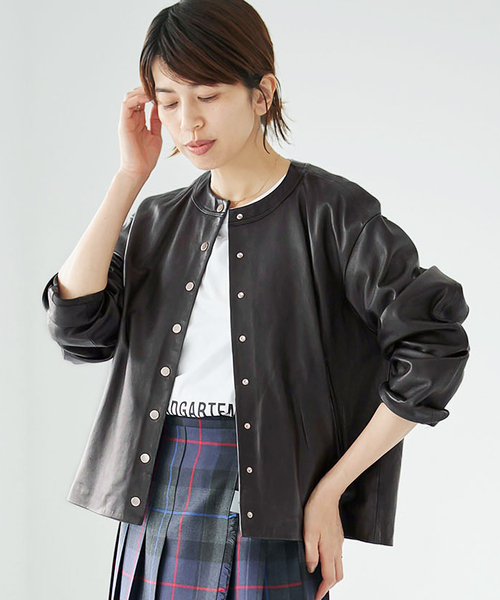 IENA（イエナ） レザージャケット ライダース 「追加2」シープクルー