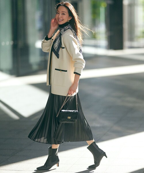 23区 L」 プリーツスカート 44 ブラック レディース : ZOZOTOWN Yahoo