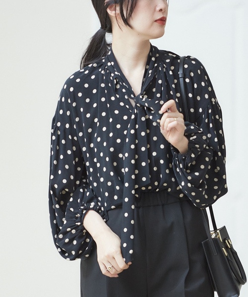 「journal standard L'essage」 長袖ブラウス FREE グリーン レディース_画像2