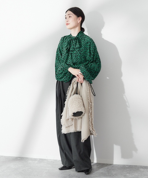 「journal standard L'essage」 長袖ブラウス FREE グリーン レディース_画像9