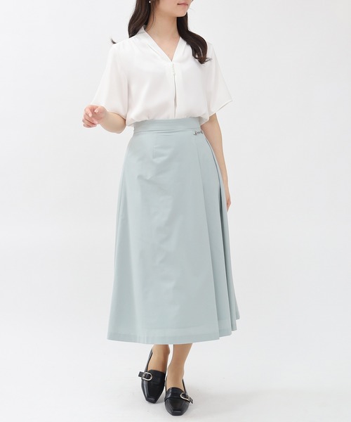 「TRUDEA」 半袖ブラウス SMALL ホワイト レディース_画像5