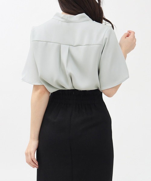 「TRUDEA」 半袖ブラウス SMALL ホワイト レディース_画像9