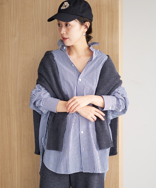 「Plage」 長袖シャツ 36 ホワイト レディース_画像3