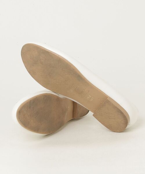 「Launa lea ballet」 フラットパンプス 25.5cm ホワイト レディース_画像3