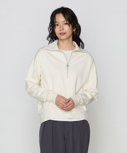 「COMME CA」 長袖カットソー FREE ネイビー レディース_画像3