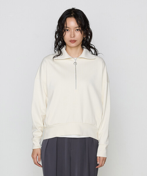 「COMME CA」 長袖カットソー FREE ネイビー レディース_画像9