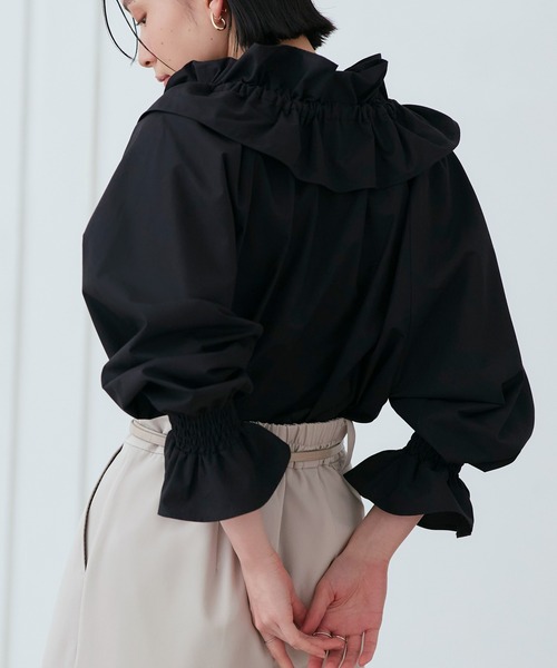 「RUIRUE BOUTIQUE」 長袖ブラウス L オフホワイト レディース_画像7