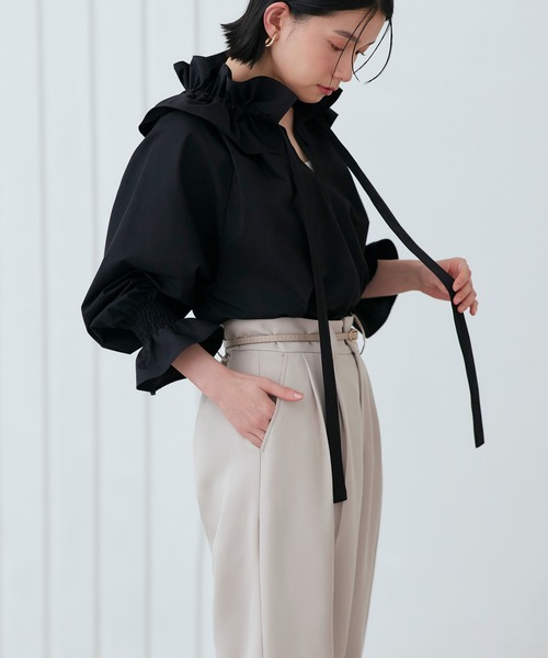 「RUIRUE BOUTIQUE」 長袖ブラウス L オフホワイト レディース_画像8