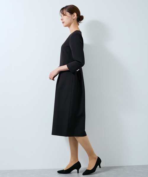 「Jayro」 7分袖ワンピース S ベージュ レディース_画像3
