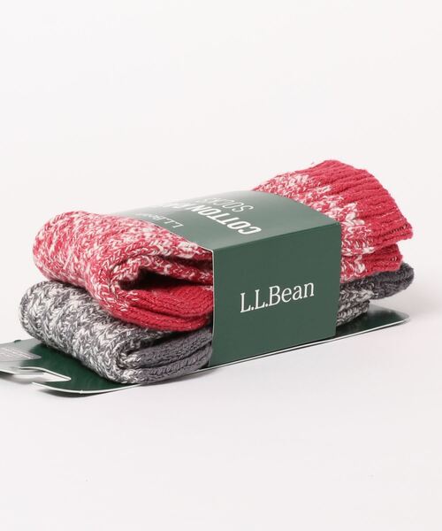 L.L.Bean 靴下 コットン・ラグ・ソックス、2足セット メンズ