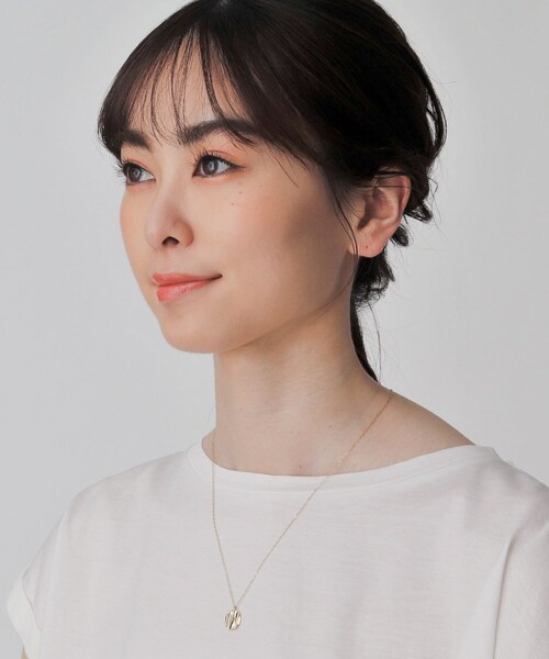 COCOSHNIK（ココシュニック） ネックレス K10ウエーブプレート