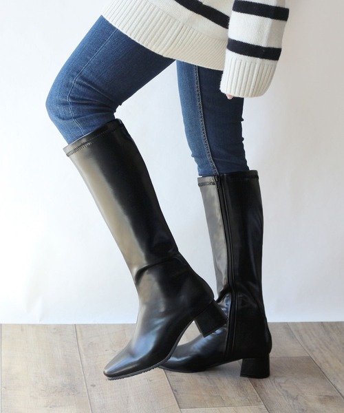 ブーツ スクエアトゥストレッチロングブーツ Zozotown Paypayモール店 通販 Paypayモール ブーツ スクエアトゥストレッチロングブーツ Zozotown Paypayモール店 通販 Paypayモール