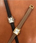 腕時計 Dバックル レザーウォッチ レディースの詳細画像2