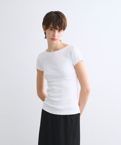 three dots ホワイト ショートスリーブTシャツ 　Sサイズ three dots tシャツ ボーイズアレックス レディース : ZOZOTOWN