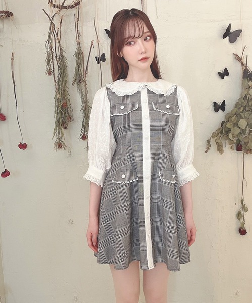 Swankiss（スワンキス） ワンピース SX furi check O/P : ZOZOTOWN