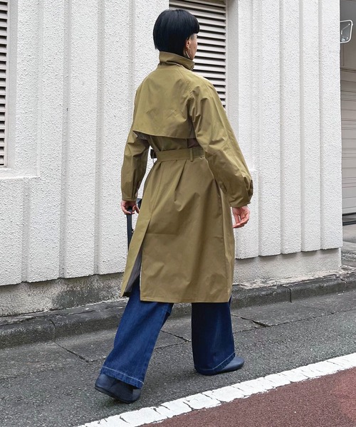 新品未使用品！ステンカラーコート・トレンチコート（購入価格63800円） tageechita ステンカラーコート コート 「tageechita」洗練ミニマル