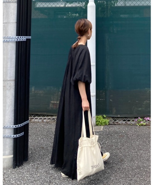 ★Karen Millen オルガンディｘバルーンスリーブ 上質ワンピ★ Karen Millen 】オルガンディxバルーンスリーブ 上質ワンピ