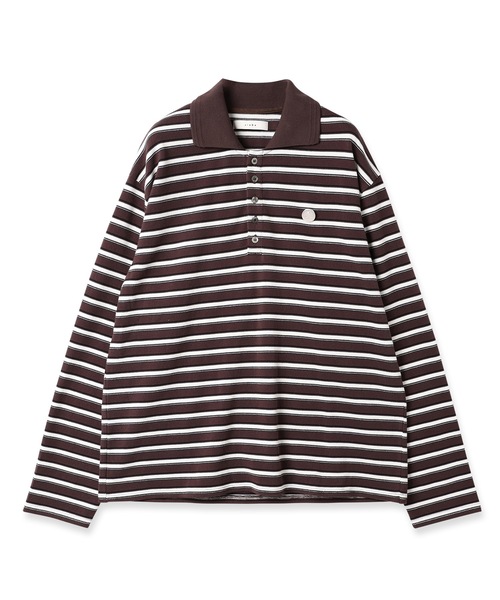 新品 JieDa BORDER KANOKO POLO L/S BROWN JieDa ポロシャツ BORDER KANOKO POLO L/S メンズ レディース