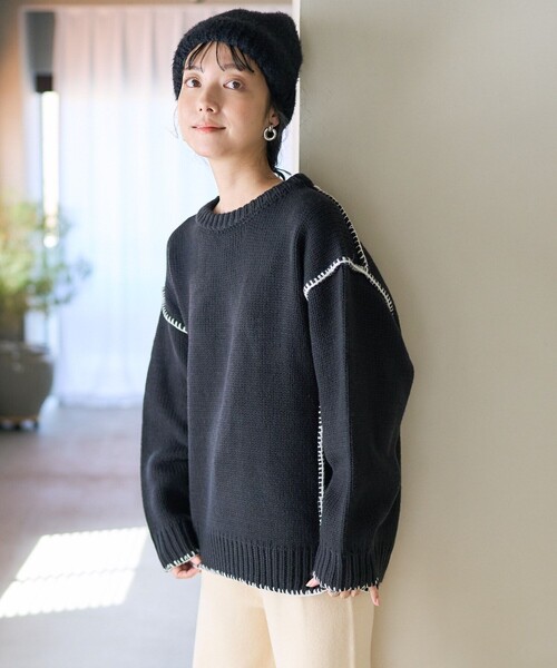 ニット セーター ハンドステッチ ニット/プルオーバーニット レディース | FREAK'S STORE | 12