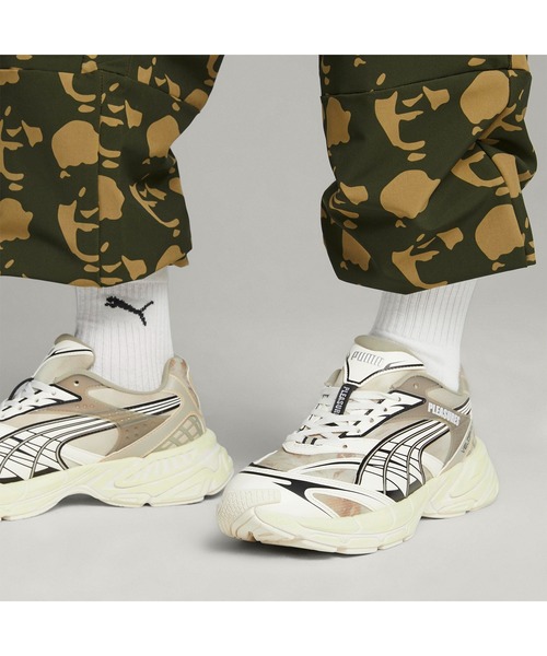 ＊PUMA｜ｘPleasures Velophasis Overdyed/ プーマ/ｘプレジャーズ ベロファシス オーバーダイ/バーチツリーｘアニスフラワー # PUMA（プーマ） スニーカー PUMA VELOPHASIS OVERDYED PLEASURES