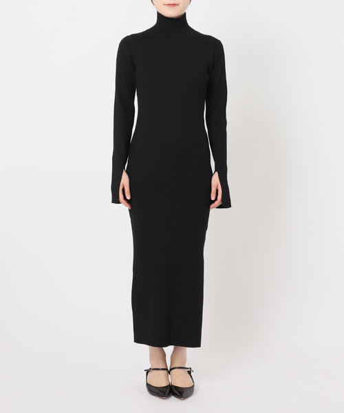 NOBLE（ノーブル） ワンピース 「追加」ナロータイトスリットニット