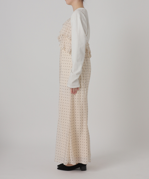 SLOBE IENA スローブイエナ ドットフラワーキャミワンピース SLOBE IENA(スローブイエナ)の「ドットフラワーキャミワンピース
