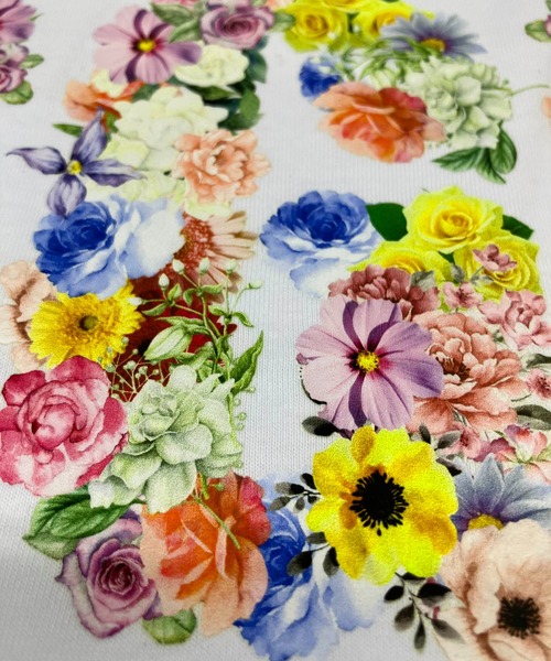 MSGM tシャツ FLOWER LOGO プリントTシャツ レディース