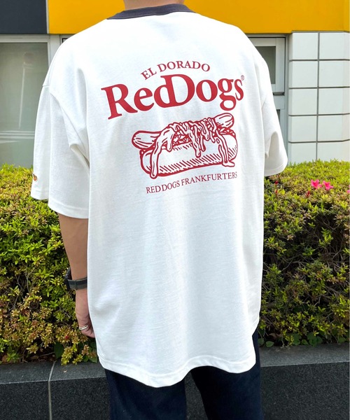 NO NEED（ノーニード） tシャツ 「Red Dogs」バックプリント リンガーT