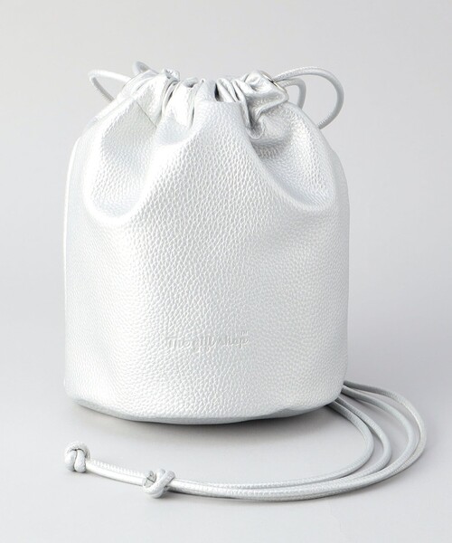 新作▼巾着ショルダーバッグ NU+ 【Outlet50%OFF】 本革製 2way 巾着 ショルダーバッグ レザー 牛革