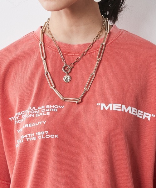 トップス 綿100％ロゴプリントTシャツ＜大きいサイズ有＞シックスタイル 綿100％ロゴプリントTシャツ＜大きいサイズ有＞シックスタイル
