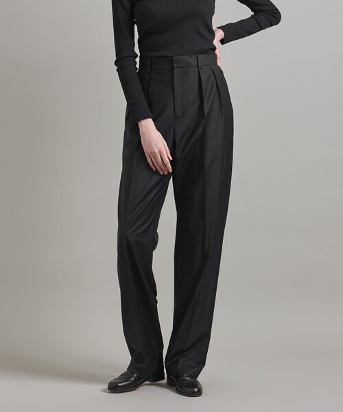 LOEFF パンツ スラックス 「LOEFF」 W トロピカル インタック フラップ 