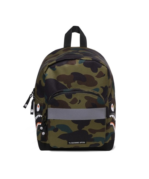 bape リュックサック　迷彩　シャーク　タイガー A BATHING APE リュック 1ST CAMO SHARK DAYPACK キッズ 子供