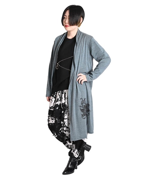 marai（マーライ） カーディガン ボタニカル柄 ワンポイント