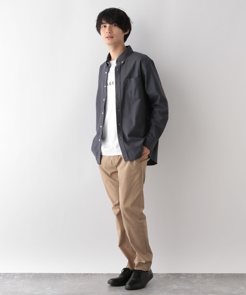 GLOBAL WORK（グローバルワーク） シャツ イージーケアオックス/ボタン