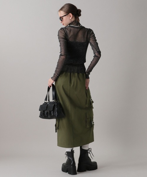DimMoire 2023秋 ハイネックTシャツ Tシャツ カットソー レディース タートルネック プルオーバー