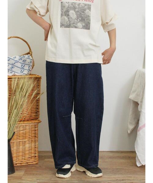 Samansa Mos2 パンツ 「S/M/L/XLサイズ」カーブシルエットデニム