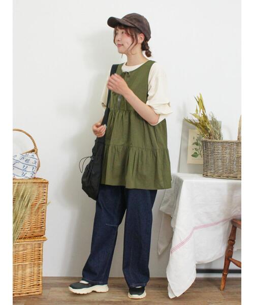 Samansa Mos2 パンツ 「S/M/L/XLサイズ」カーブシルエットデニム