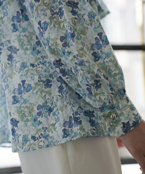 HUIT bouquet ブラウス シャツ ケープデザイン Made with