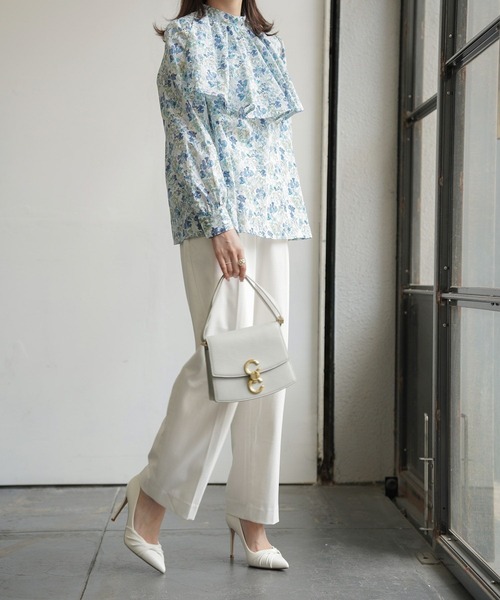 HUIT bouquet ブラウス シャツ ケープデザイン Made with