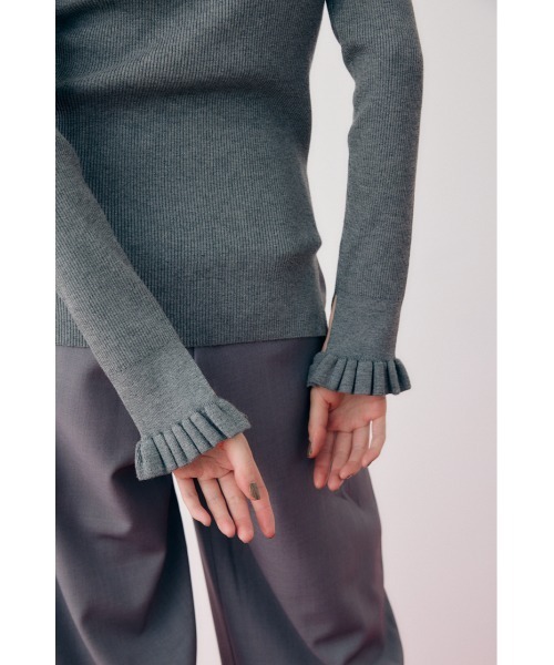 HeRIN.CYE ニット セーター Cuff frill knit tops カフフリルニット